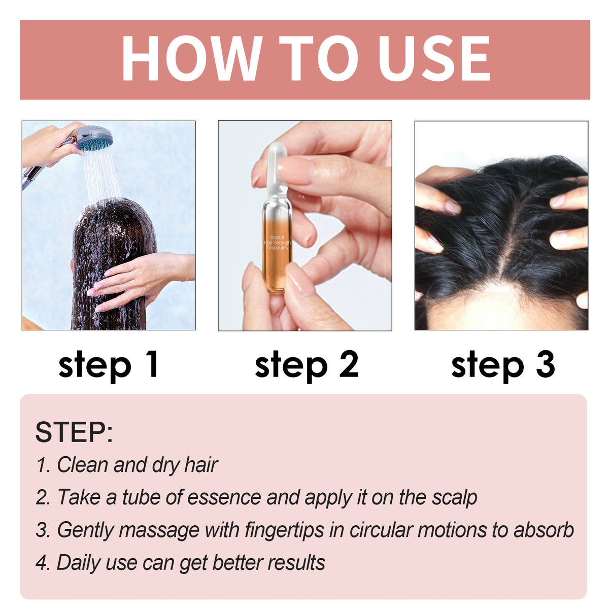 Hair Scalp Massage Oil Treatment Set