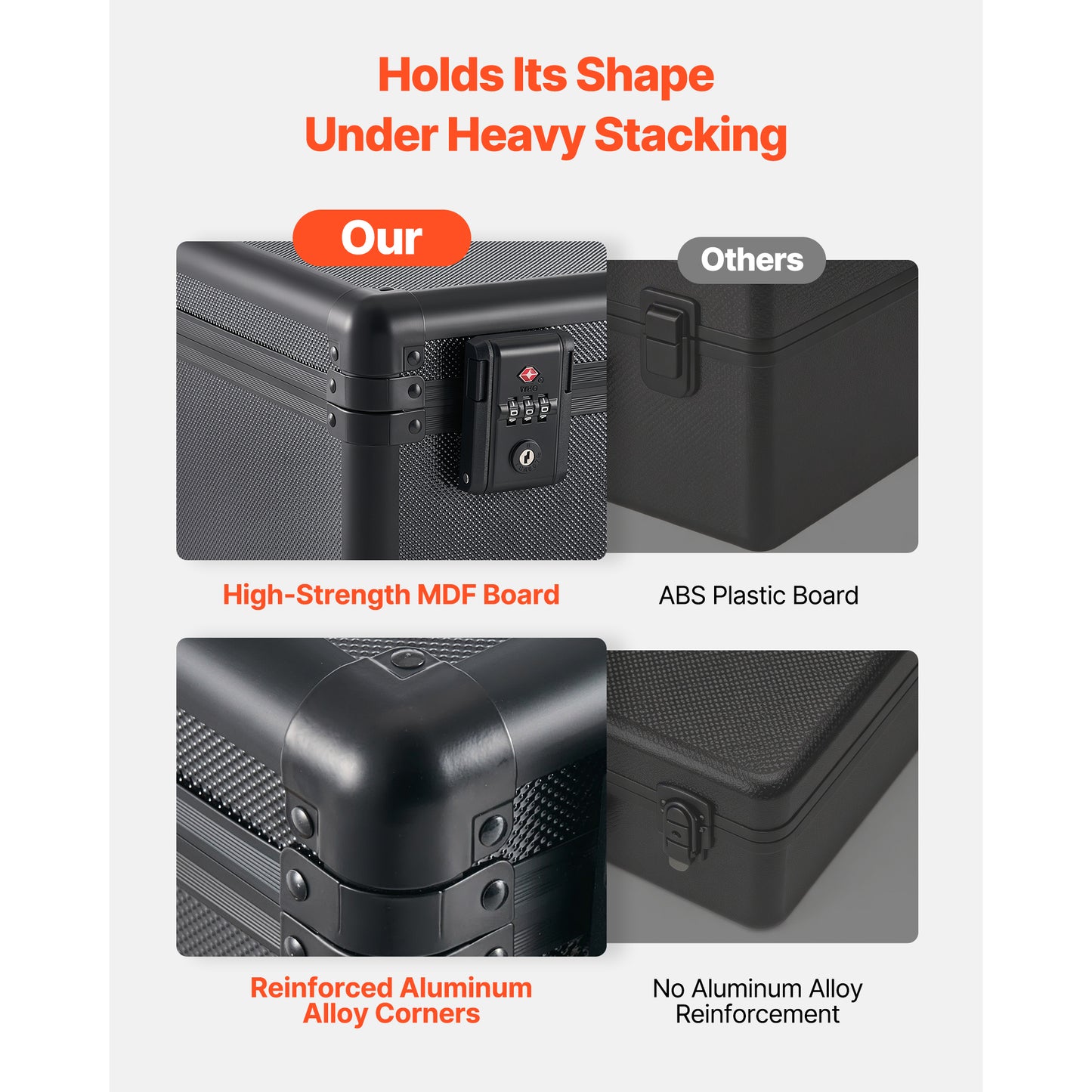 Card Storage Box for Collectible Trading Cards with Lock and Dividers - Holds 120+ Cards