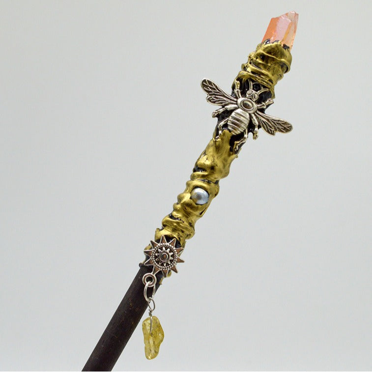 Crystal Angel Pearl Ornament 32cm - Silver