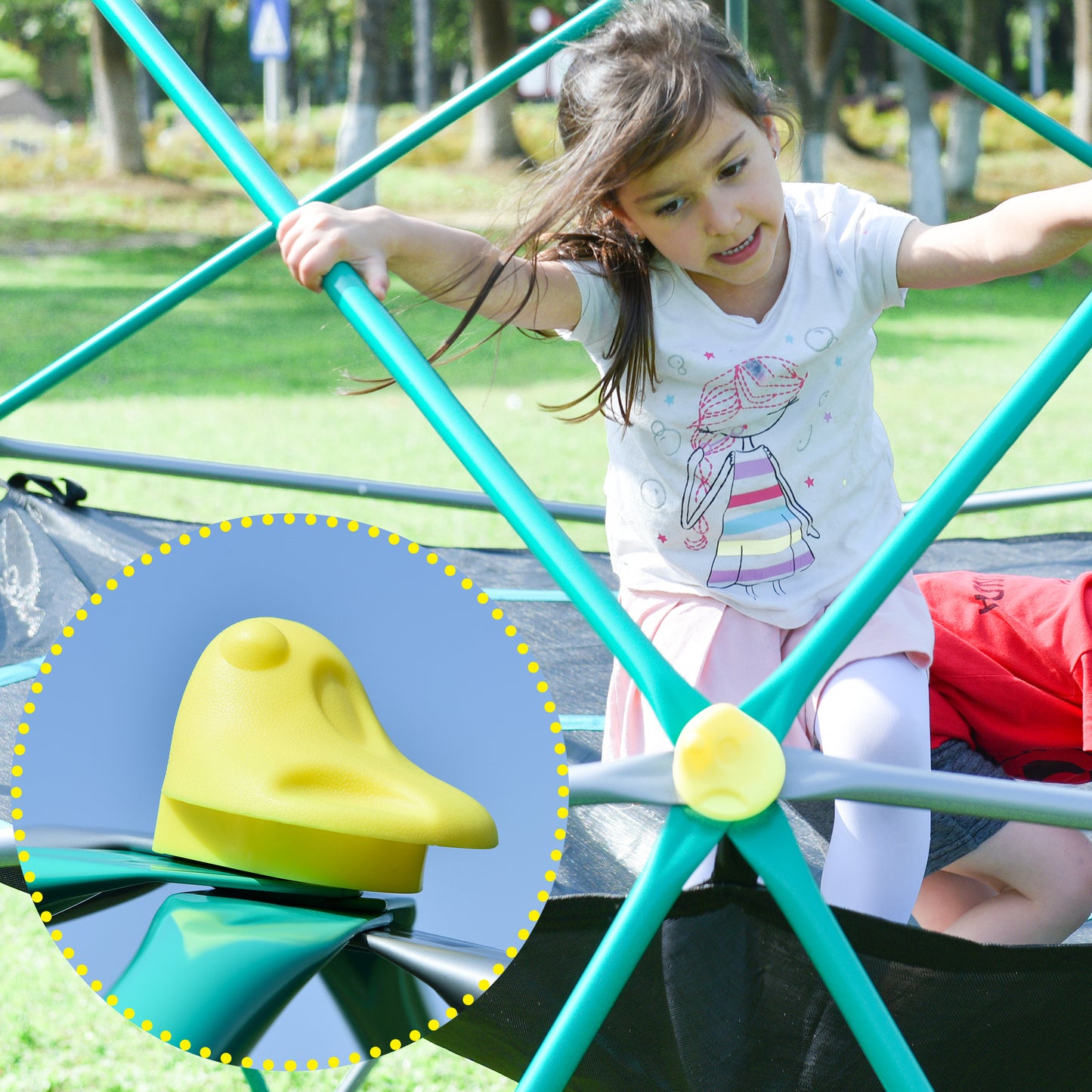 12ft Geometric Dome Climber Play Center, Kids Climbing Tower With