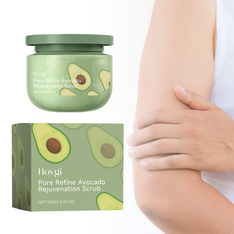 Avocado Facial Scrub with Orange & Hyaluronic Acid - 100g