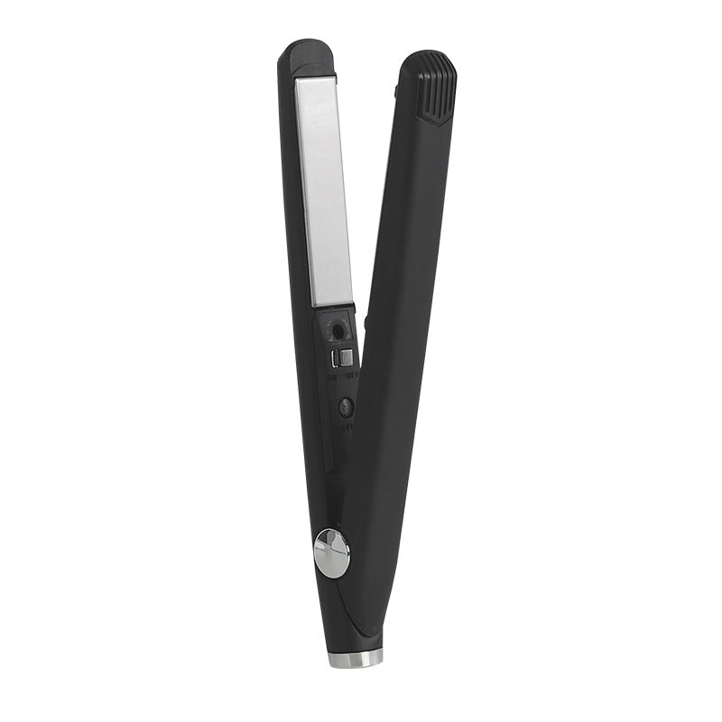USB Hair Curler and Straightener - Dual-Use Mini Curling Iron & Flat Iron