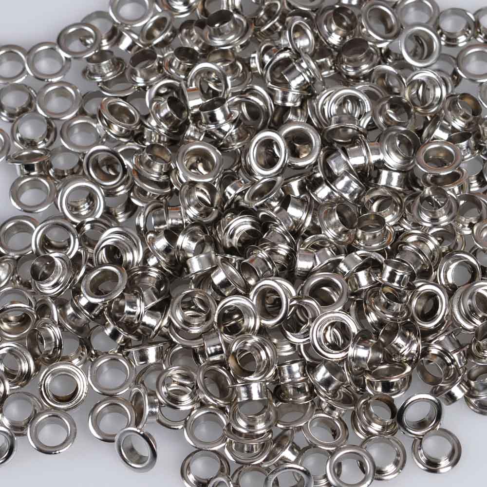 2000pcs Nickel Grommets for Leather Canvas and Fabric - #0 Size