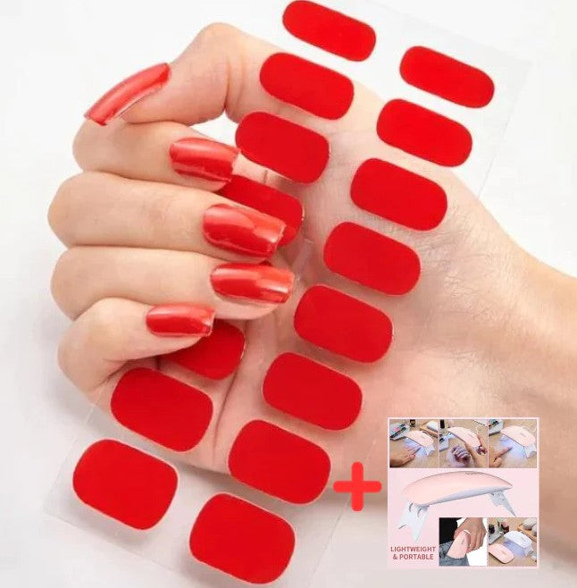 Portable Nail Heating Lamp for Gel Nails and Nail Art - Folding Handheld USB