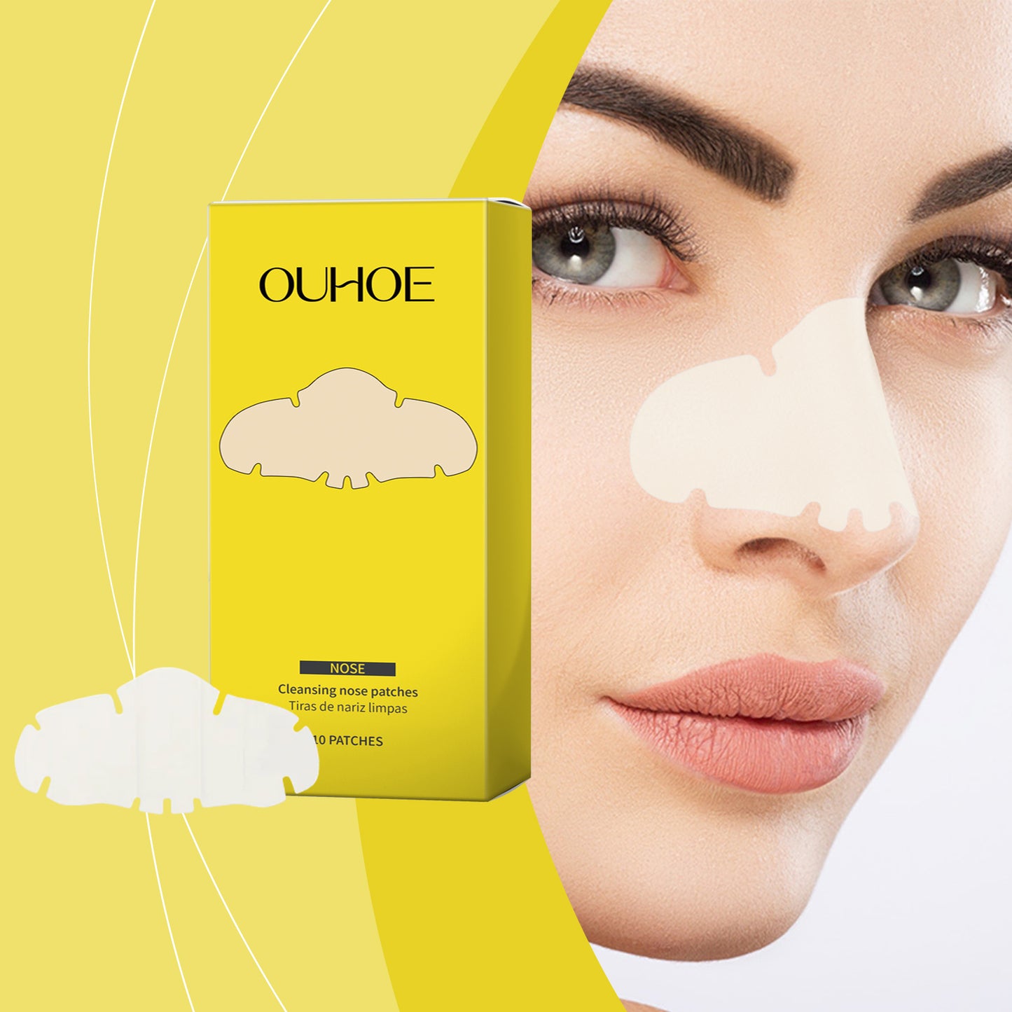 Gentle Pore-Cleansing Nose Strips - 10 Pack Deep Cleaning Acne Treatment