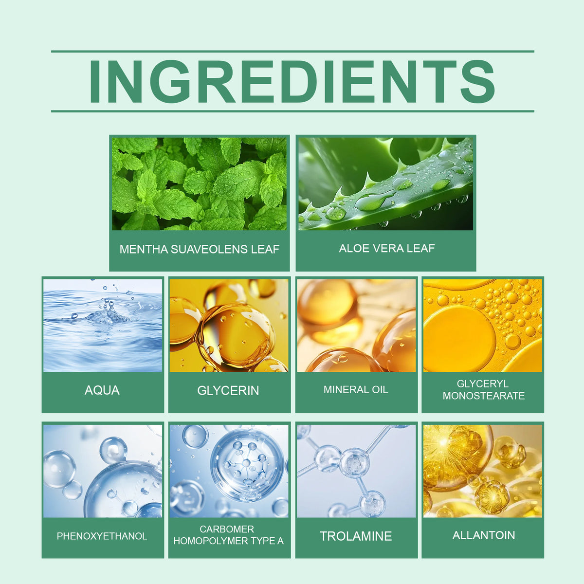 Body Skin Care Cream with Aloe & Mint 30g