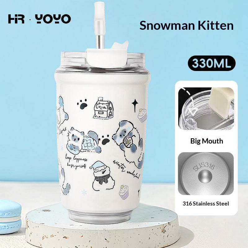 316 Stainless Steel Car Coffee Mug with Heat Retention - Portable & Leakproof