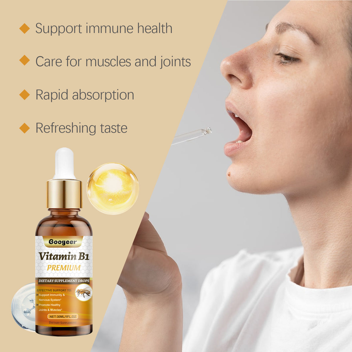 Dietary Supplement Drops - 30ml Body Treatment
