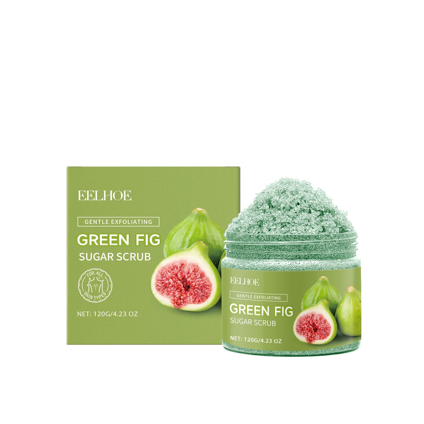 Fig Sugar Body Scrub for Exfoliation and Skin Smoothing - 120g