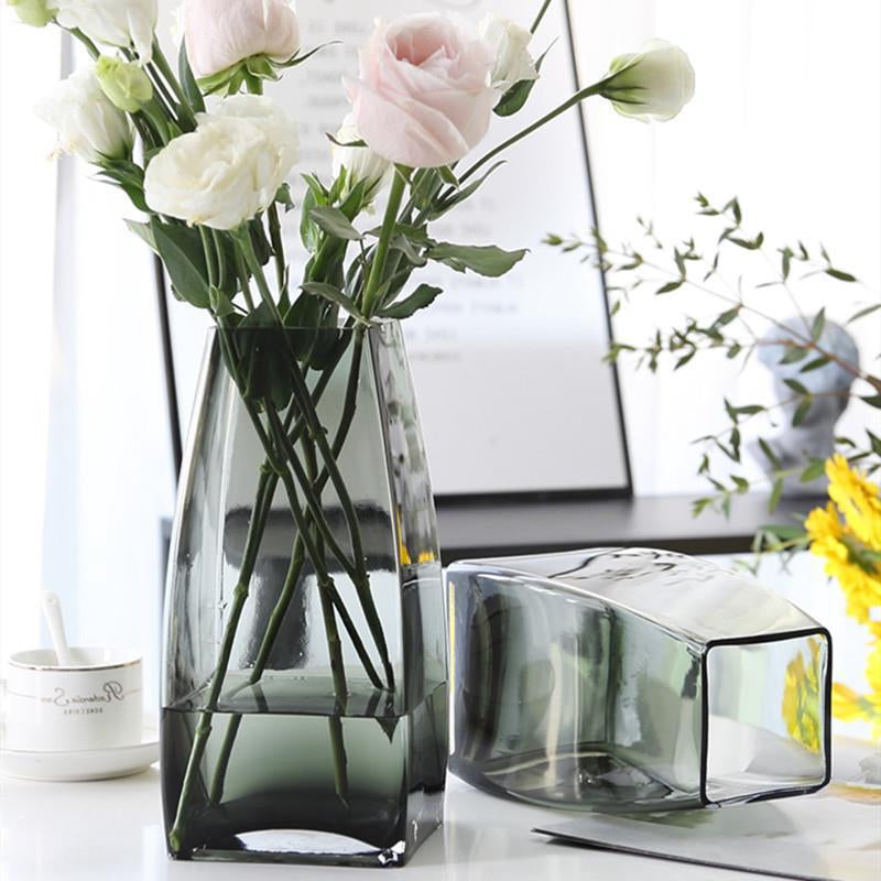 Minimalist Transparent Glass Hydroponic Vase for Home Decor