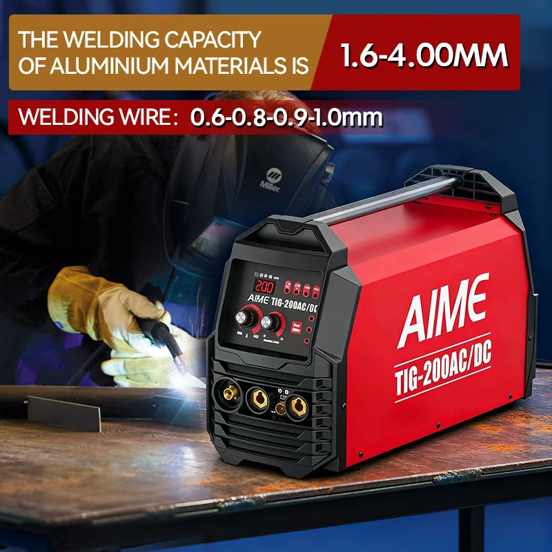 200A Dual Voltage TIG Welder with LCD Display, MMA & Plasma Cutting