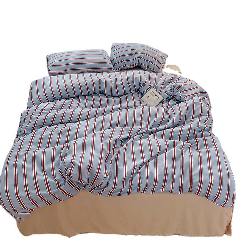 Minimalist Korean Duvet Cover Set - 3 or 4 Piece Modern Bedding