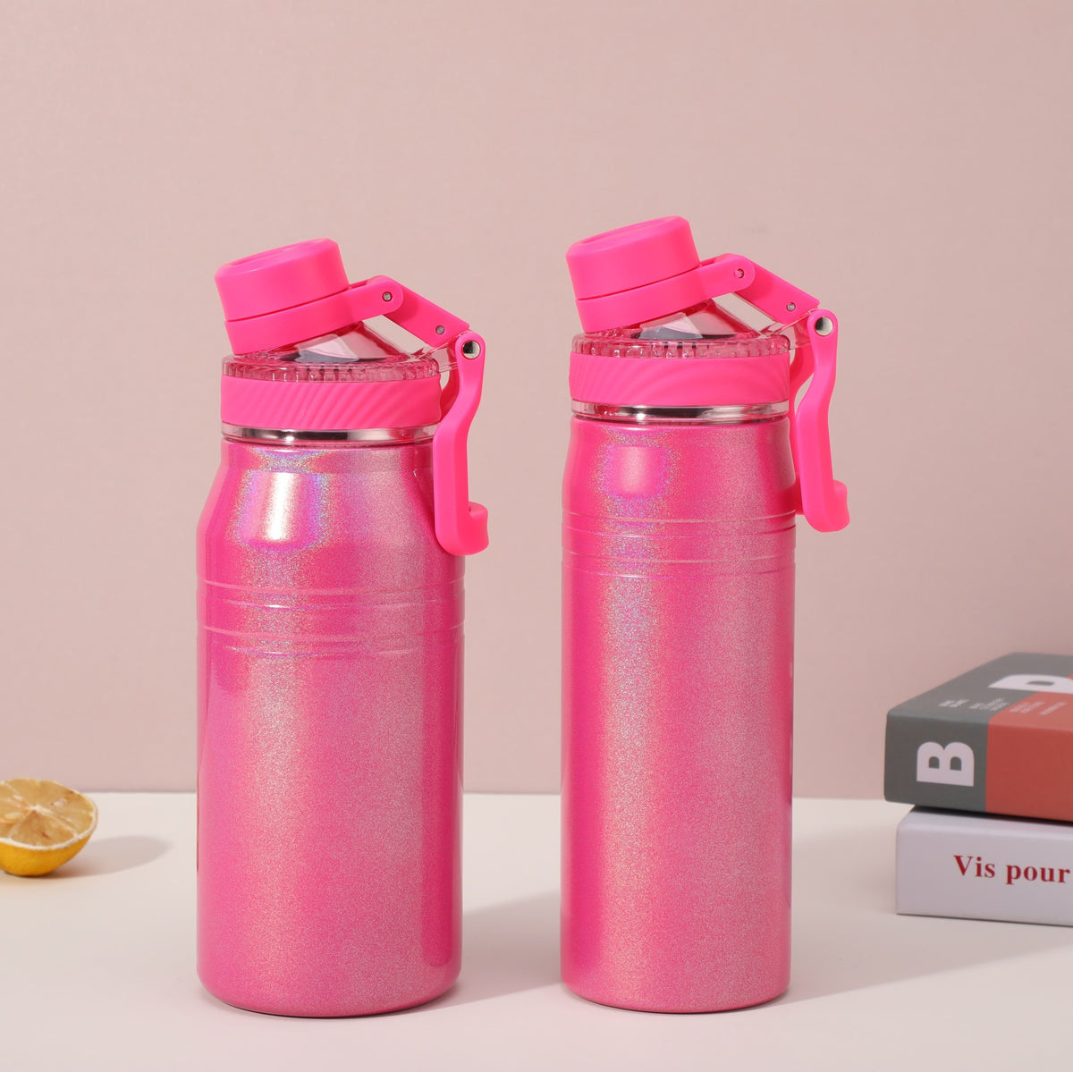 Portable Stainless Steel Sports Drink Cup with Strap - Home & Travel Use