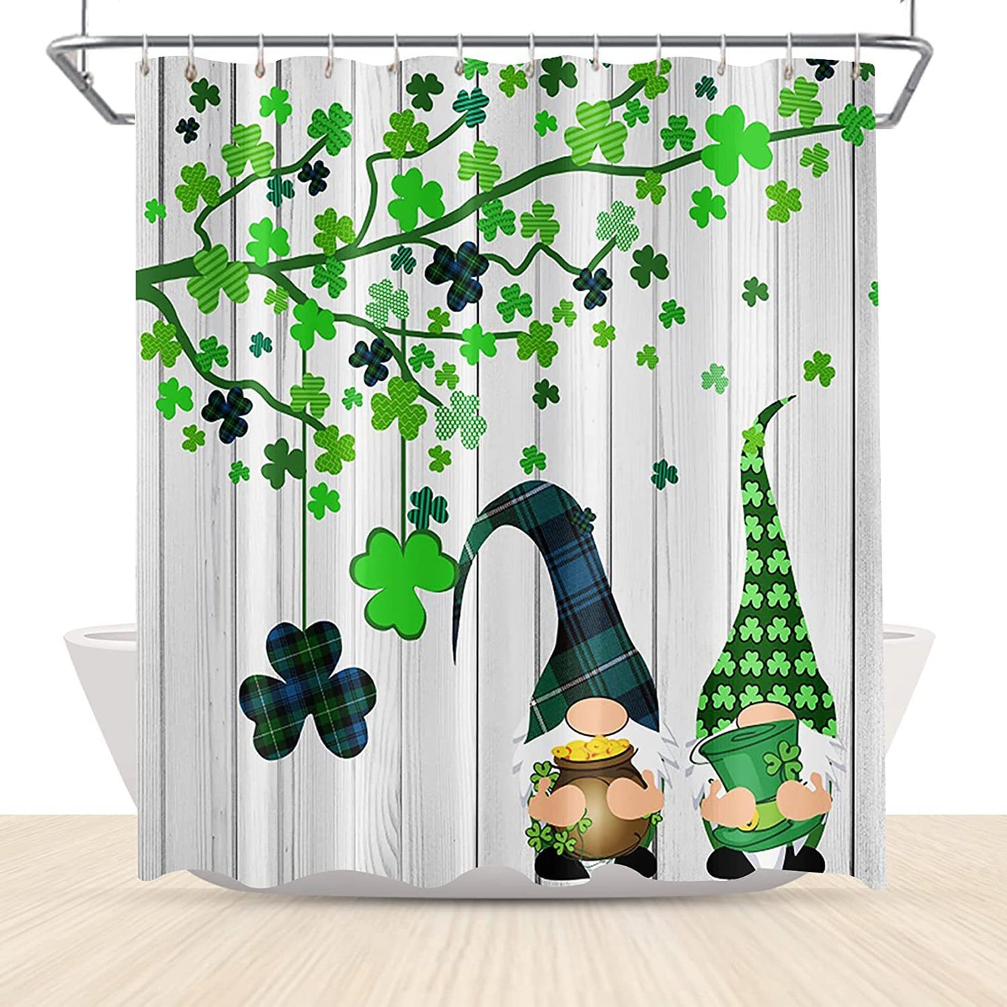 Waterproof Digital Printing Shower Curtain - Holiday Series Modern Bathroom Decor