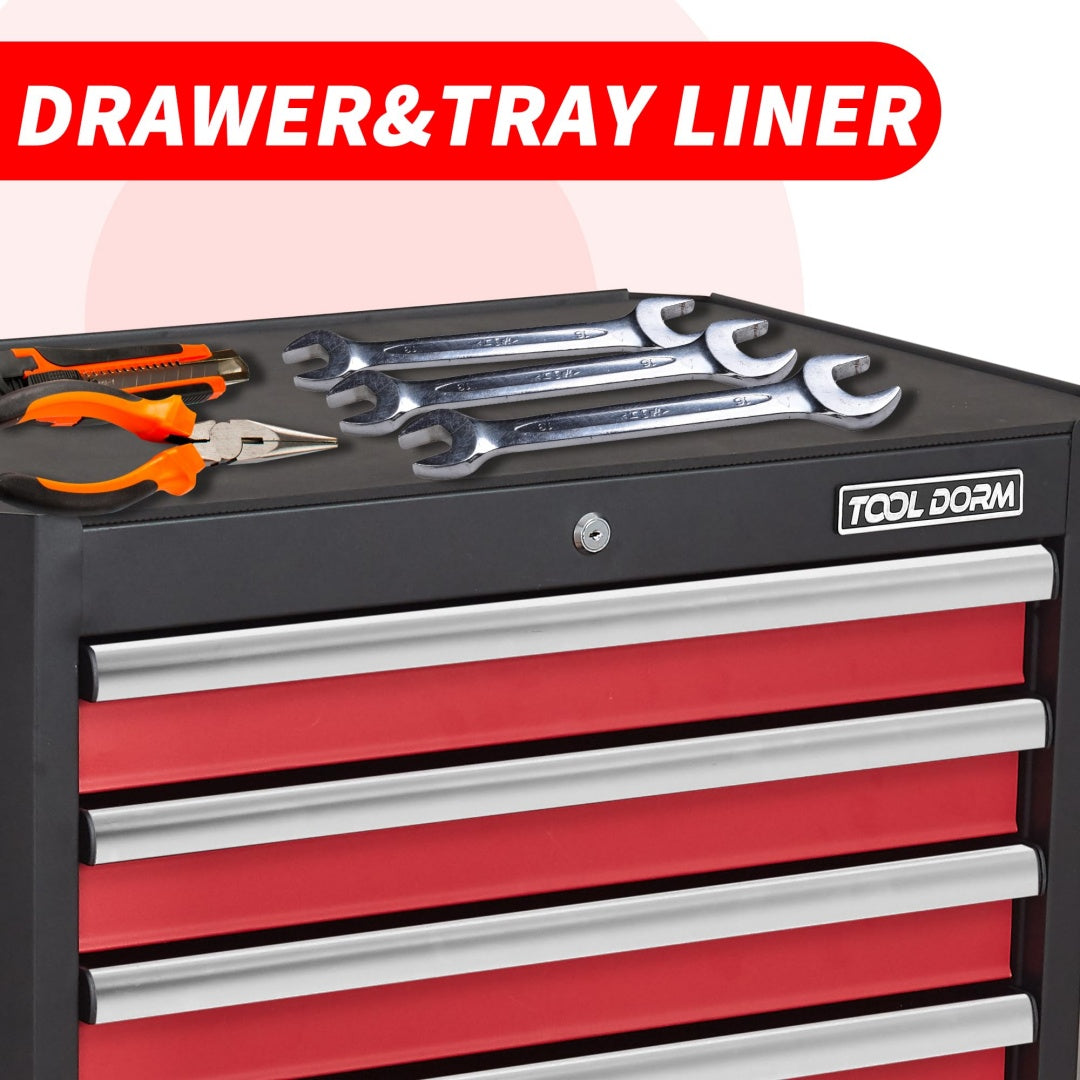 28-Inch 7-Drawer Tool Cart Metal Storage Utility Cart