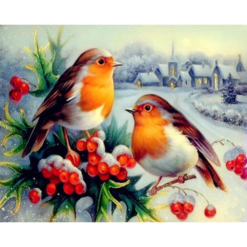 DIY Diamond Painting Cross Stitch Kit - Animal Bird Mosaic Art