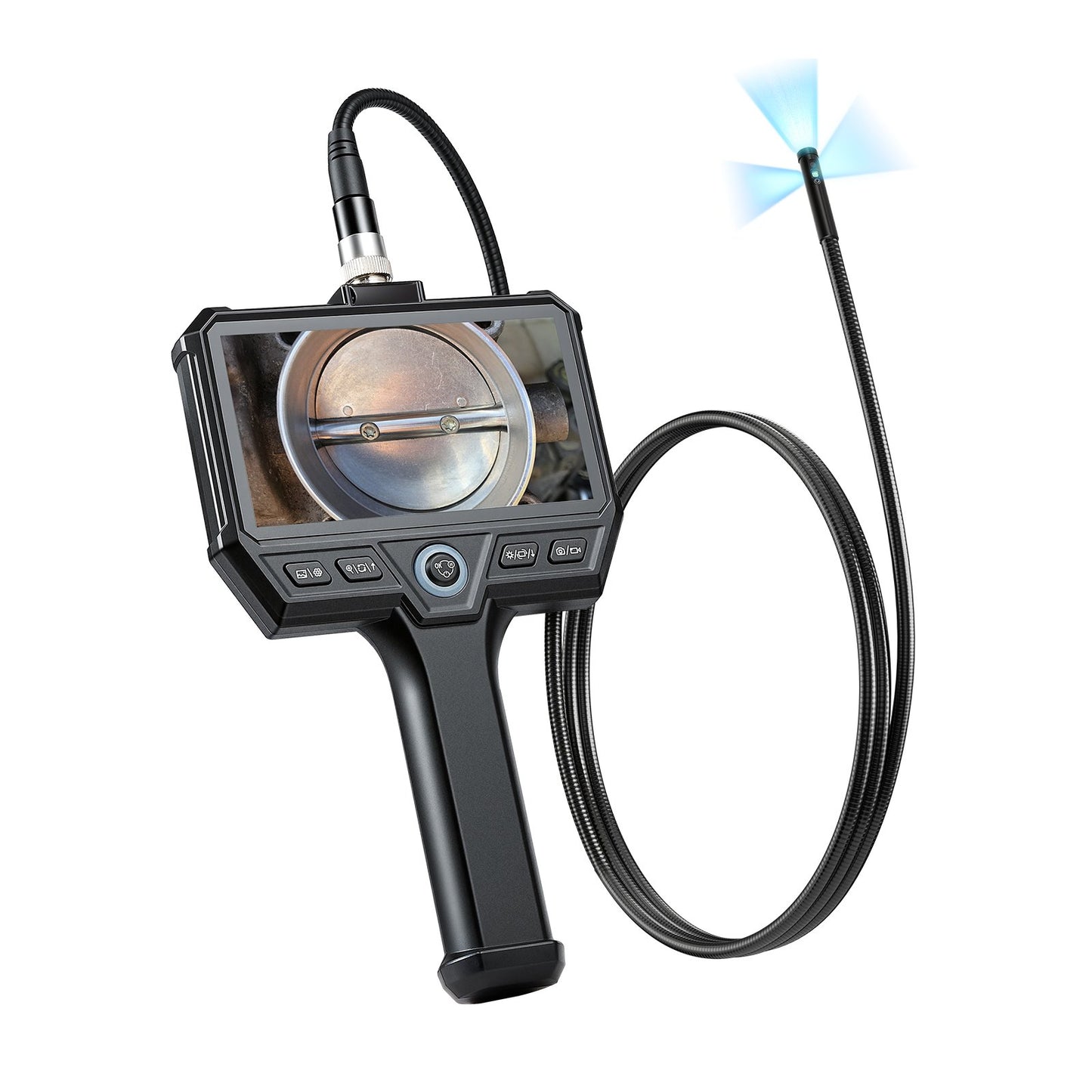 Industrial Endoscope Camera with HD Screen 8X Zoom Waterproof Snake Inspection Tool