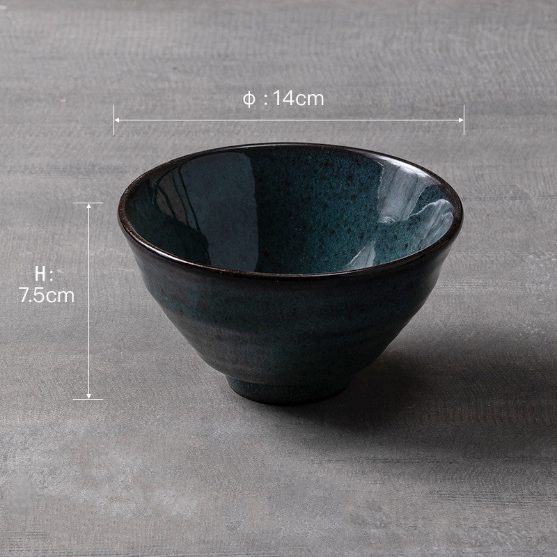 Nordic Ceramic Rice Bowl Set - Single Porcelain Kitchen Tableware