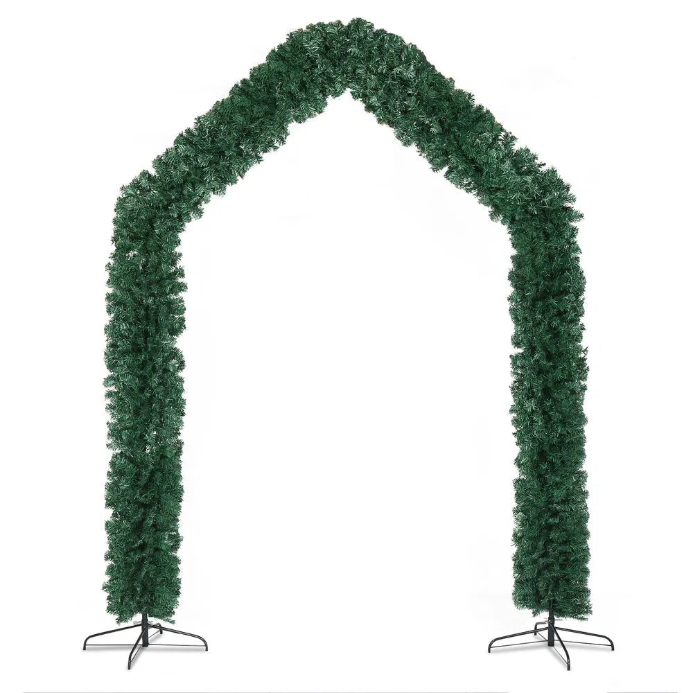 PVC Christmas Arch Decoration - 240x40x260cm, 1650 Branches