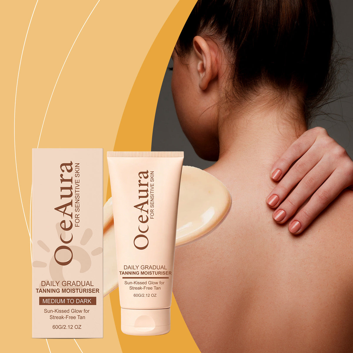 Plant Extract Tanning Lotion & Moisturizer - 60g Dark