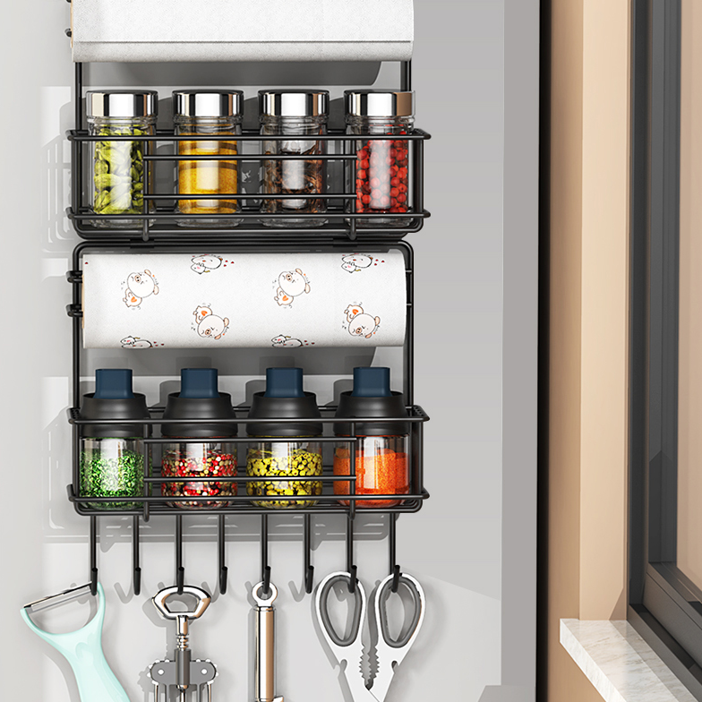 Refrigerator Shelf Side Storage Organizer - Multiple Layers