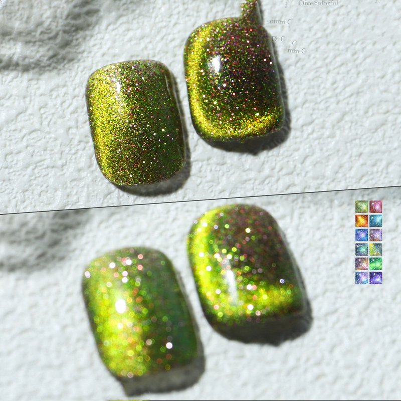 Aurora Galaxy Cat-Eye Nail Gel Polish