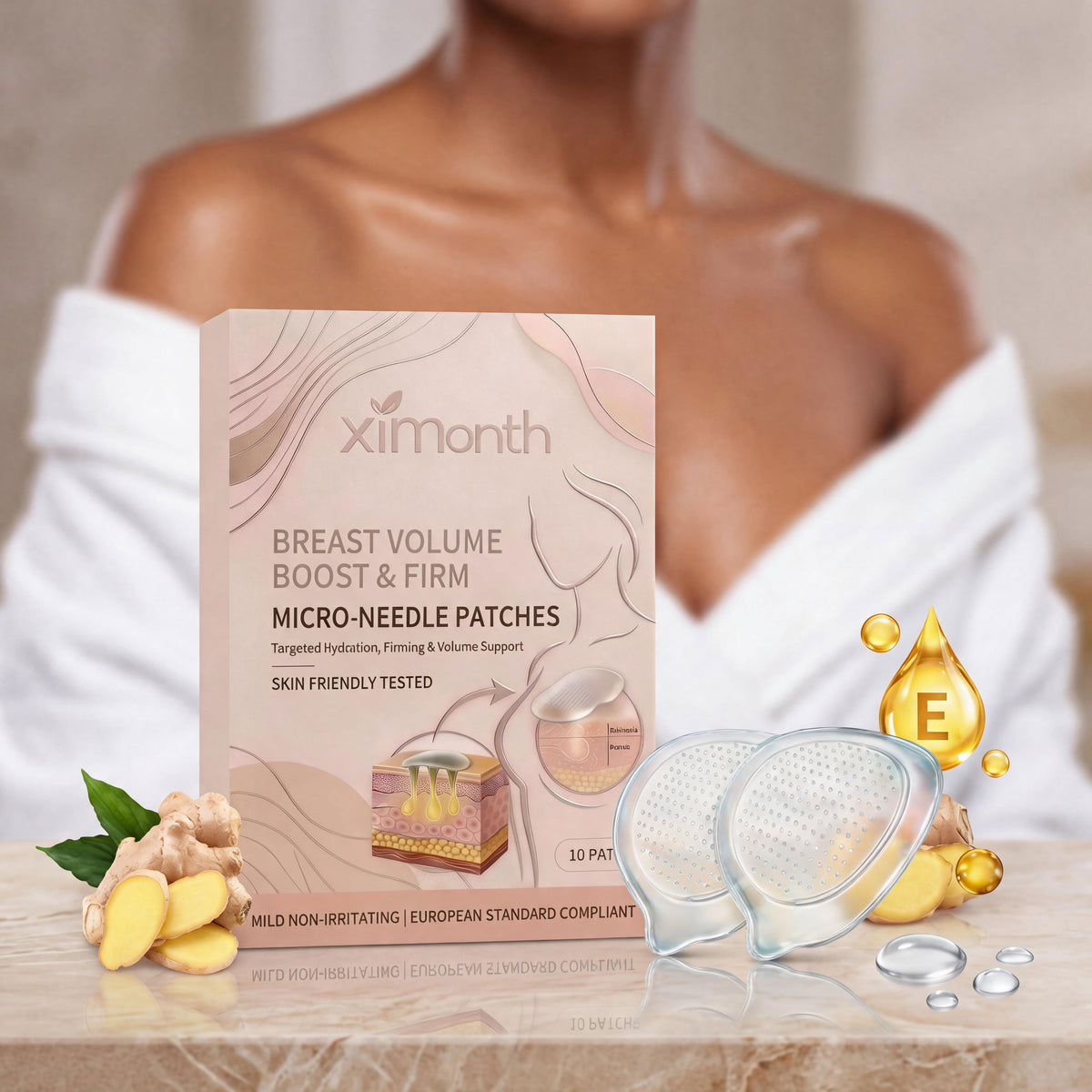 Breast Enhancement Microneedle Patch, 10 Pieces Per Pack