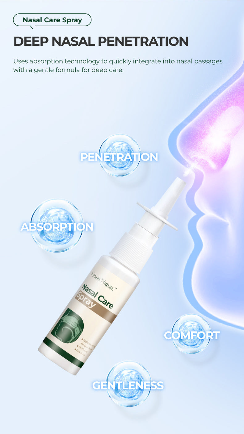 Natural Nasal Relief Spray for Congestion, Runny Nose, and Sneezing