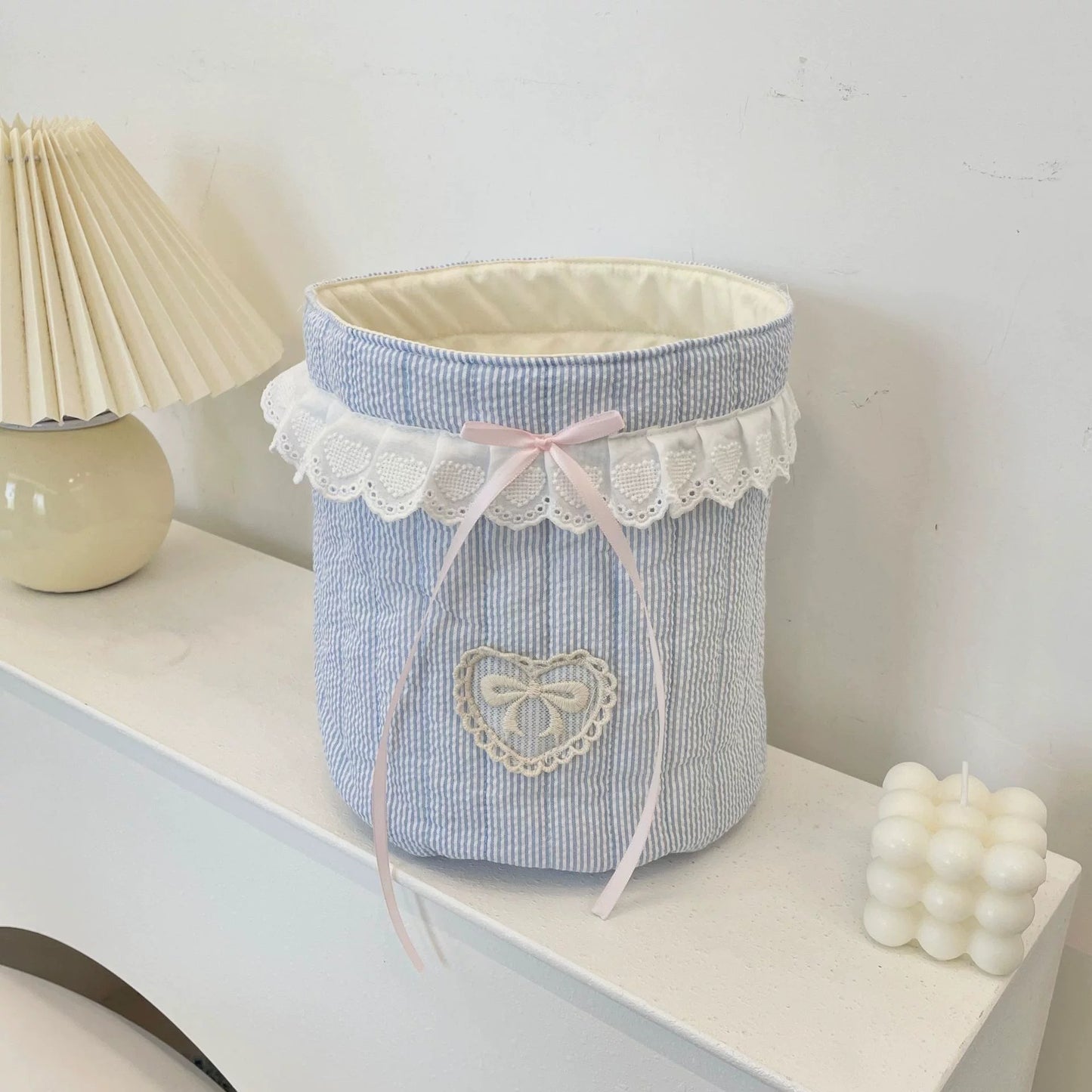 Fabric Desktop Storage Organizer for Odds and Ends, Snacks & Trinkets