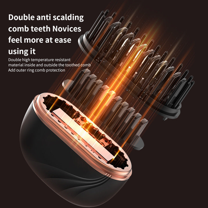 Wireless Hair Straightening Comb - Portable Dual-Use Styling Tool with Rapid Heat