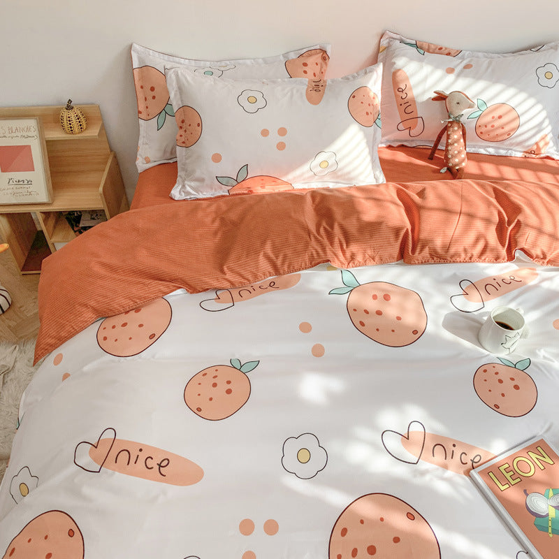 Cute Cartoon Bed Sheet Set - Multiple Sizes & Styles