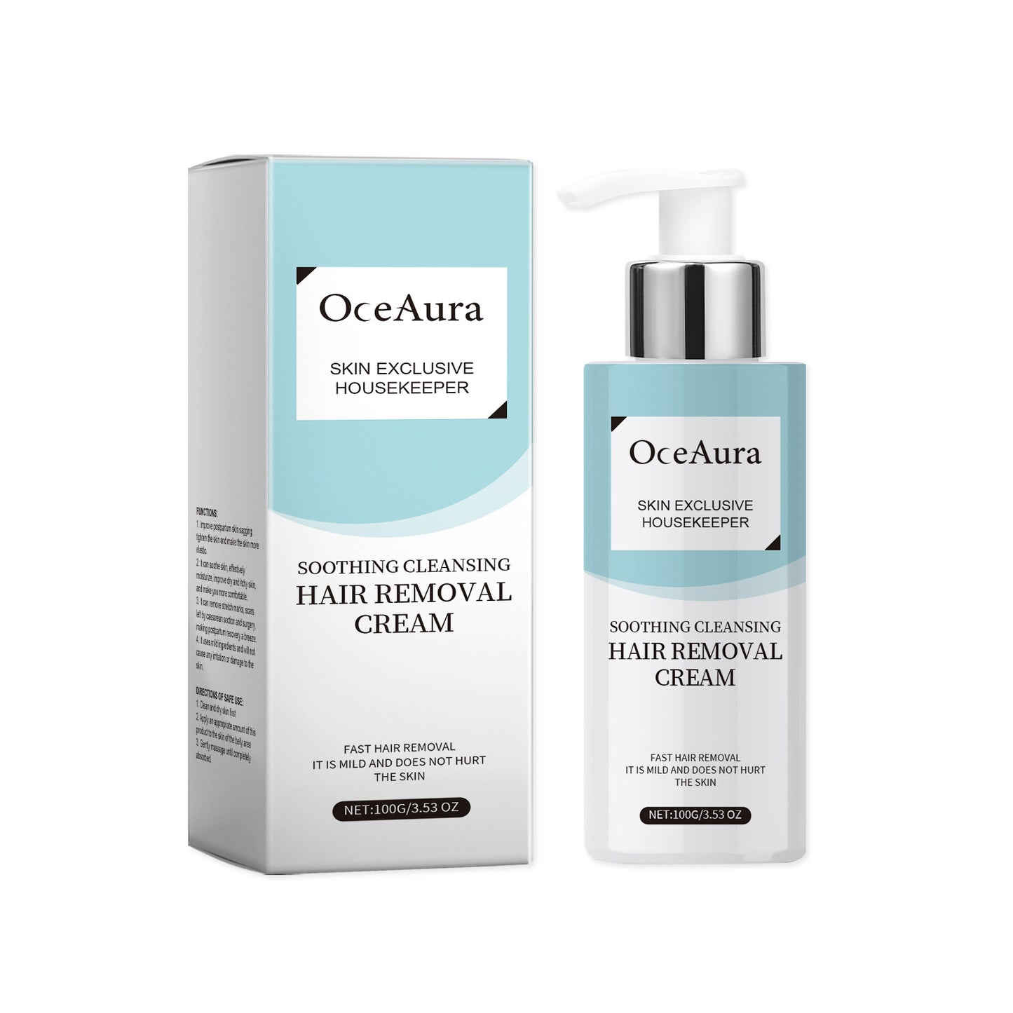 Gentle Hair Removal Cream for Face and Body - Moisturizing Formula