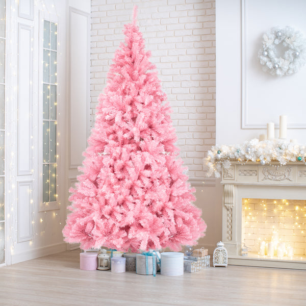 6ft Pink PVC Christmas Tree - Lush Holiday Decoration