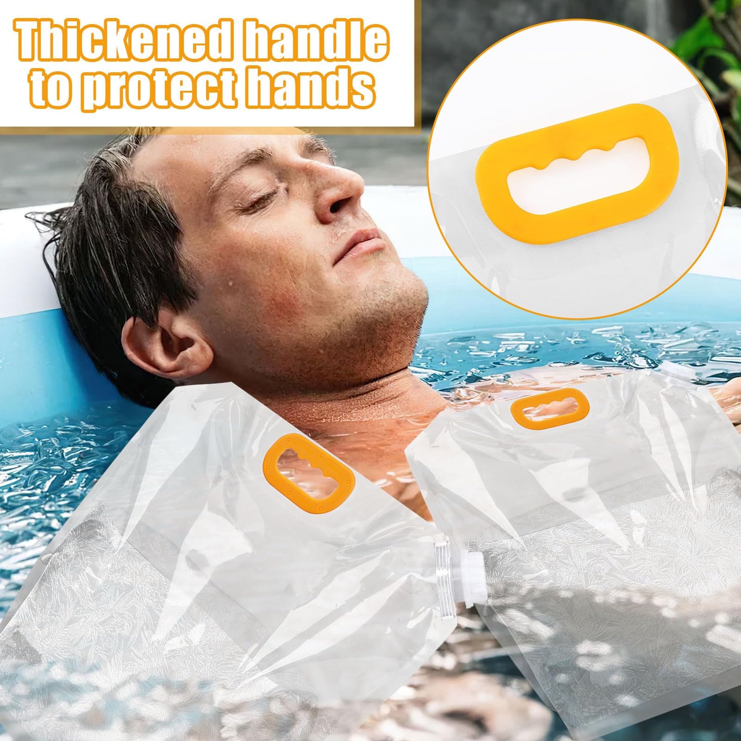 Portable 10L Ice Bath Bags - 2-Pack Cold Plunge Accessories