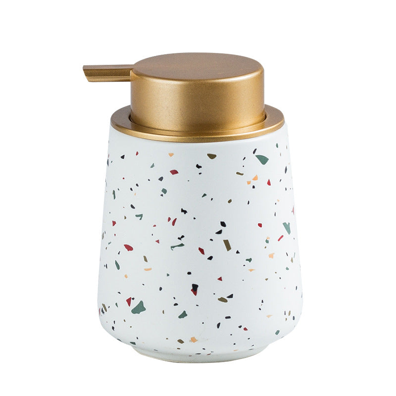 Ceramic Bathroom Hand Sanitizer Dispenser Bottle - Nordic Style