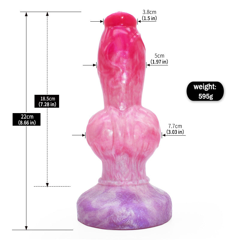 Dual Use Anal and Vaginal Masturbator - Silicone Adult Wellness Toy