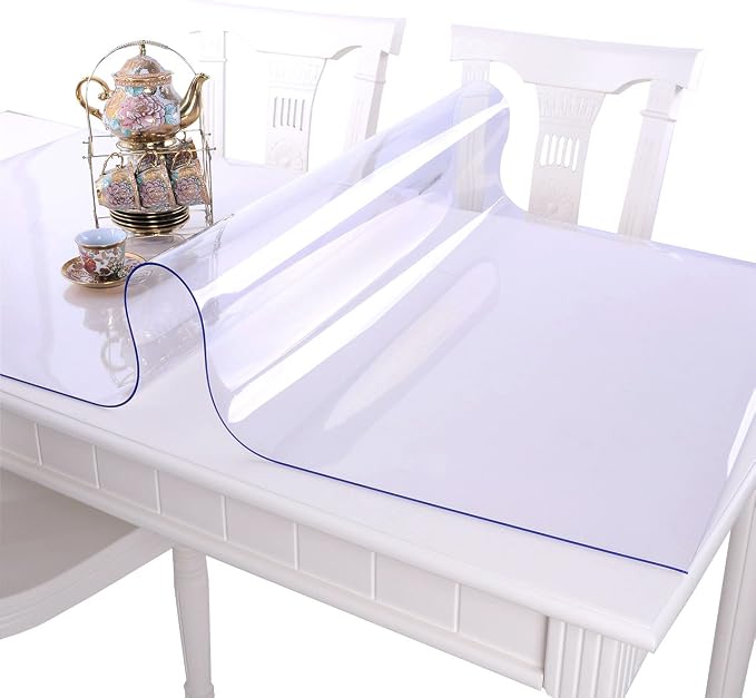 Clear Rectangle Table Protector - 48x71 Inch, 1.5mm Thick