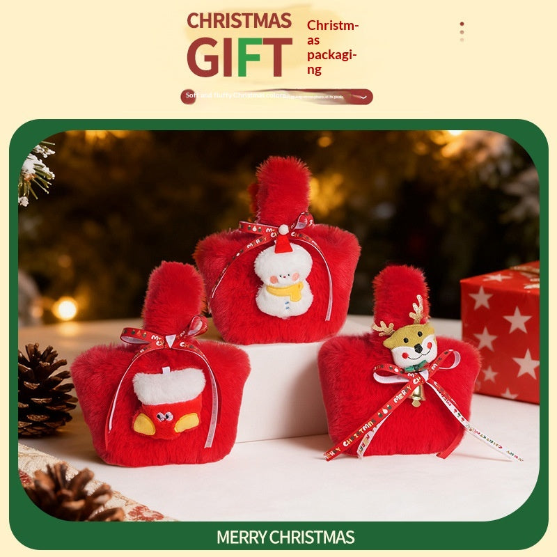 Christmas Gift Idea Cute Plush Candy Bags - Holiday Festive Decor