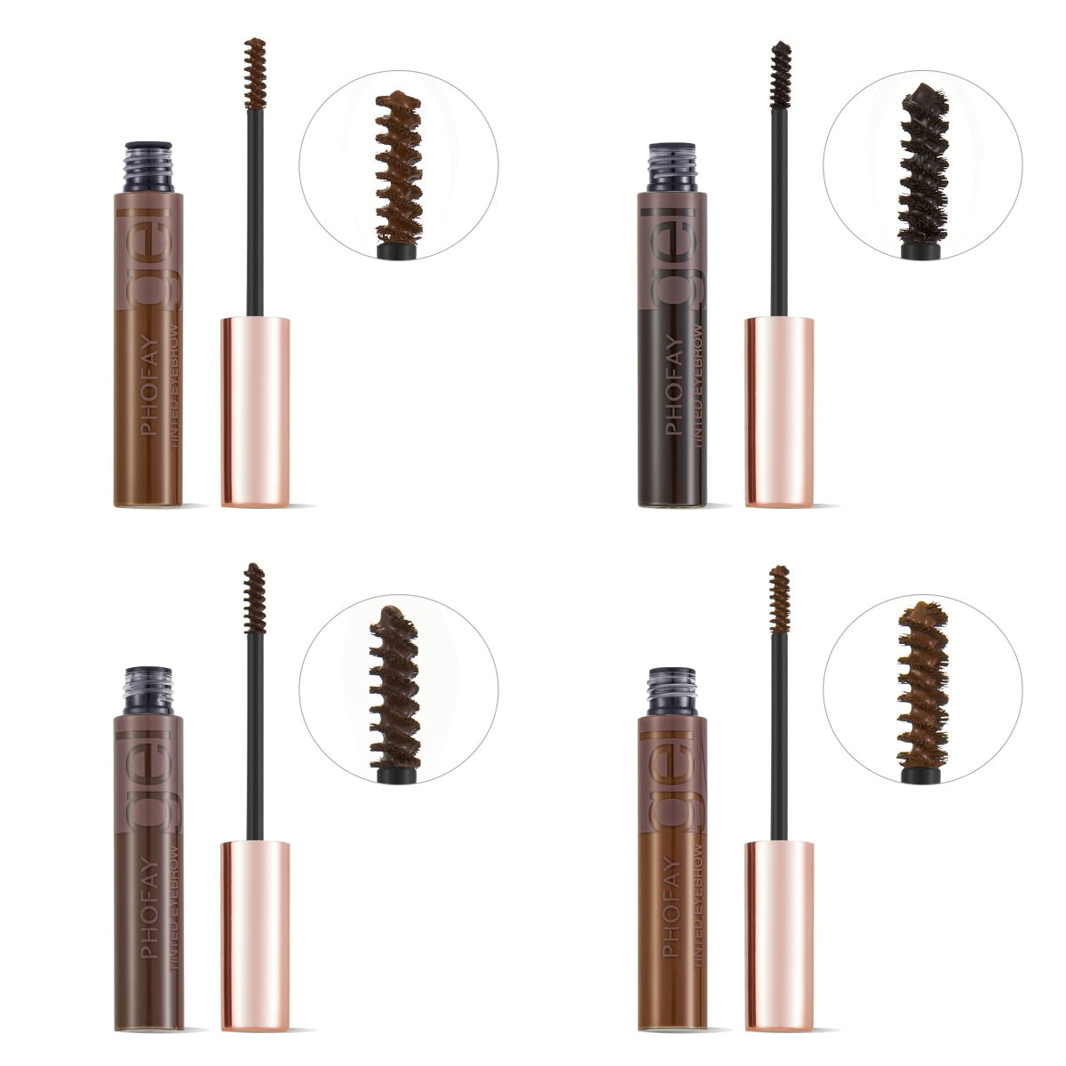 Long-Lasting Waterproof Tinted Eyebrow Gel - Natural Definition Makeup