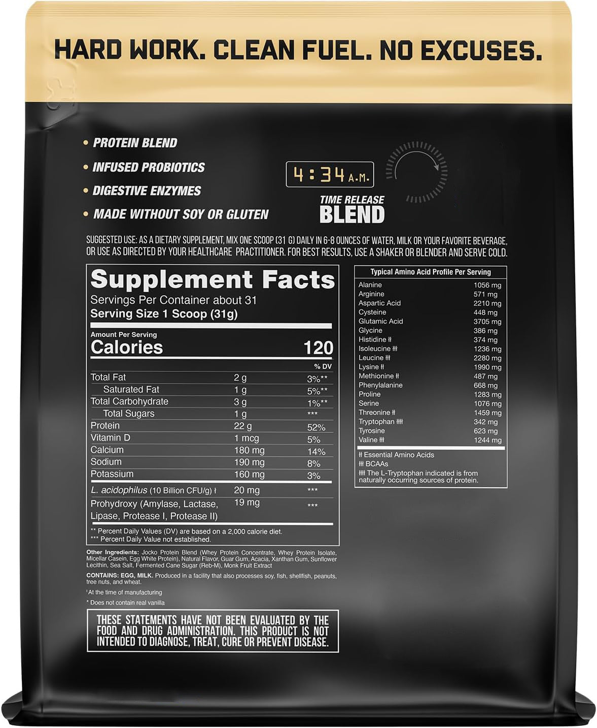 Dried Egg White Protein Powder - Vanilla, 971g