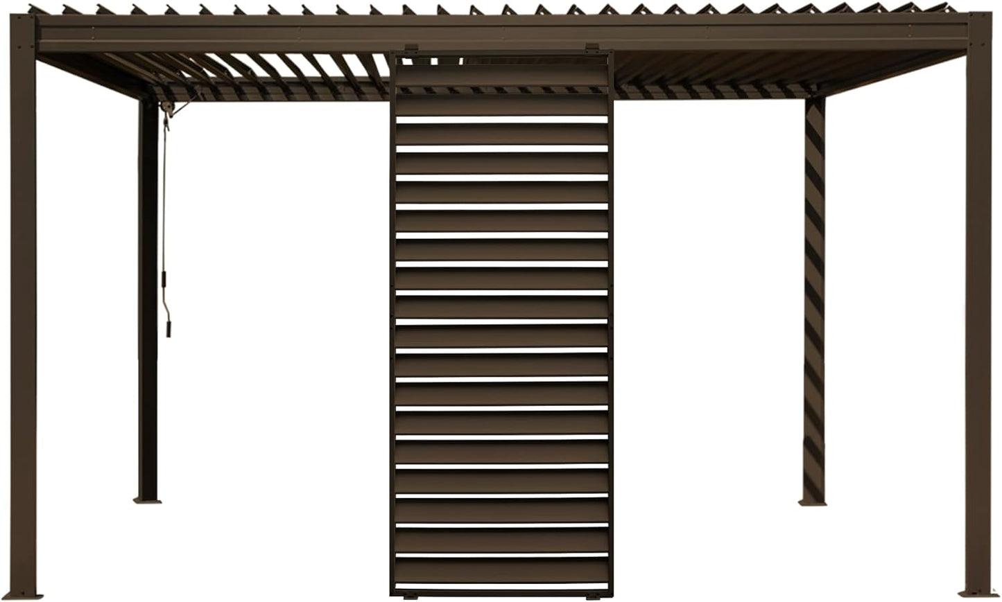 Outdoor Louvered Pergola Accessories Screens
