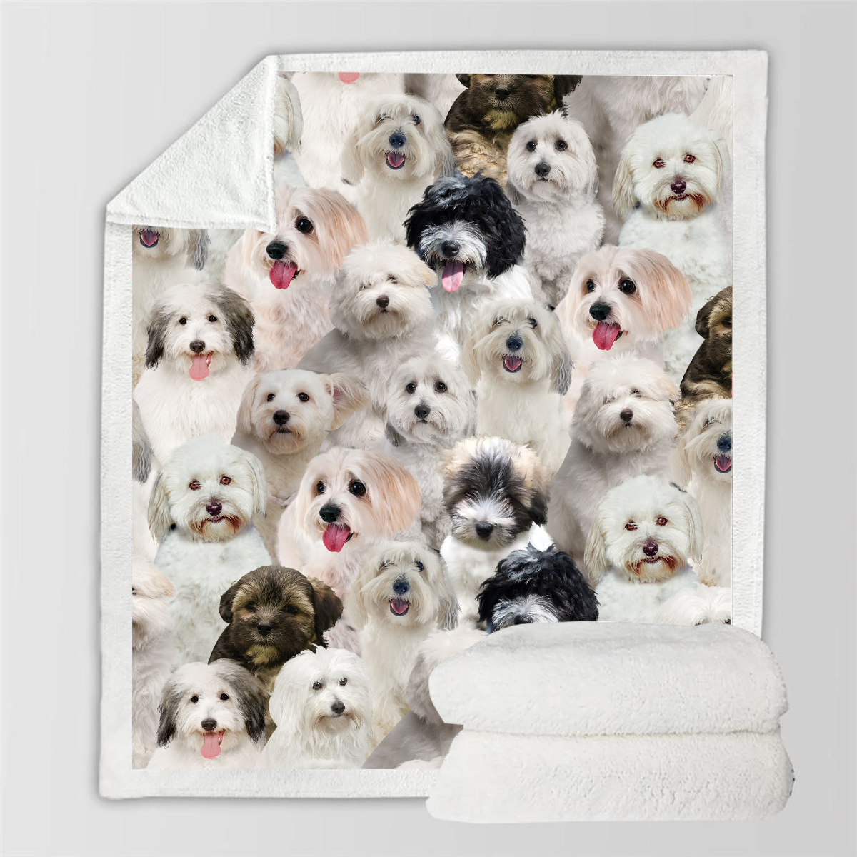 Printed Flannel Pet Dog Blanket - Multiple Sizes & Styles