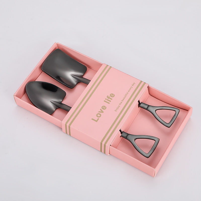 Stainless Steel Spade Spoon for Watermelon Ice Cream - Multiple Colors