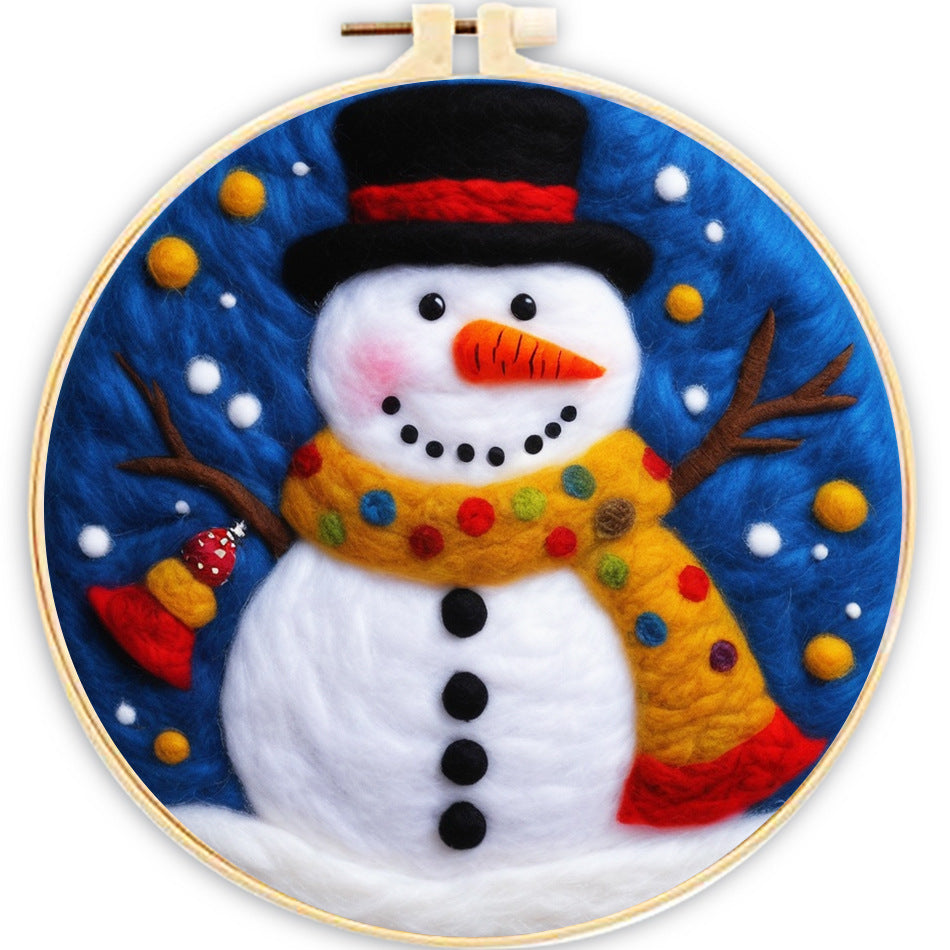 Embroidery Needle Felt Blanket Painting Kit - House Decor & Crafts
