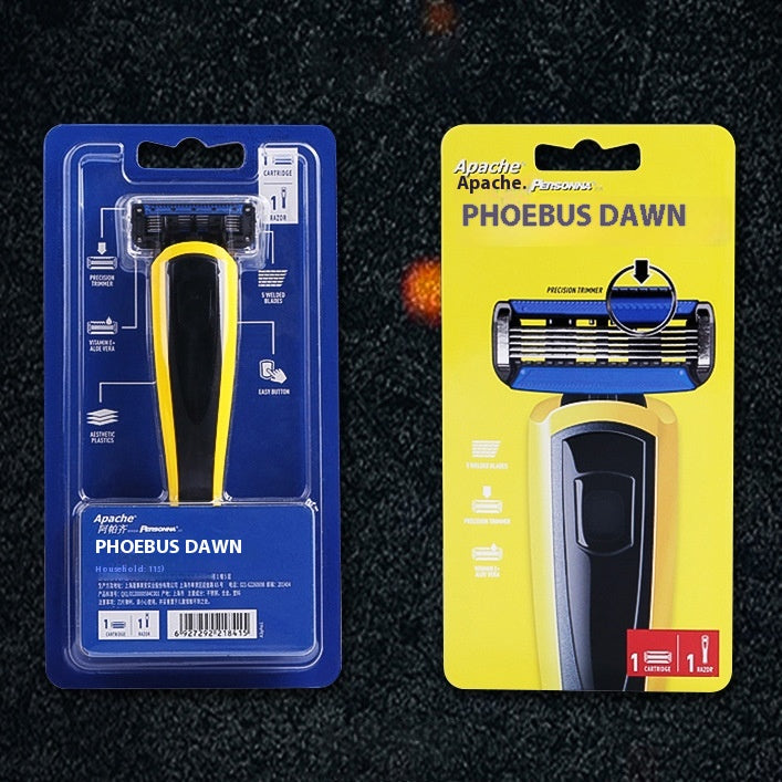 5-Layer Manual Shaver with Interchangeable Heads