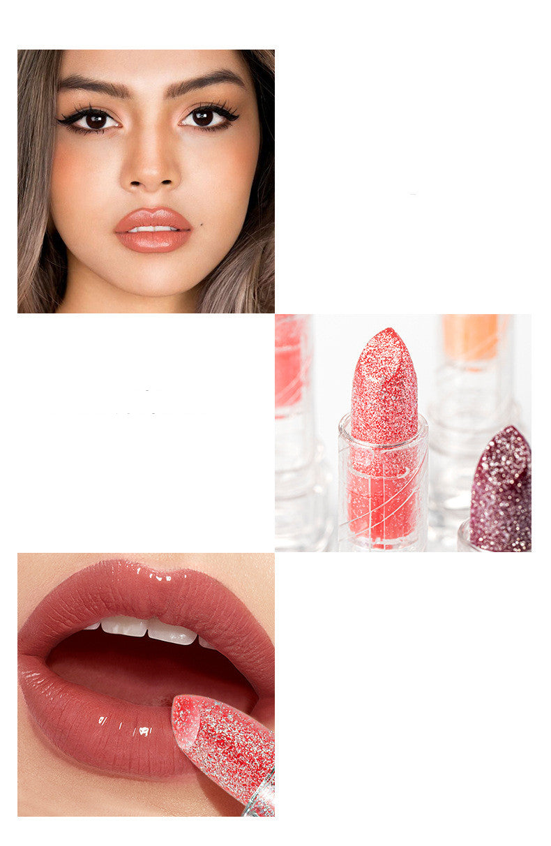 Waterproof Micro-Shimmer Lipstick - Moisturizing, Fade-Resistant, Multiple Styles