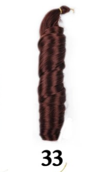 African New Loose Wave Crochet Hair Extensions Big Wave Reel Curved Handle