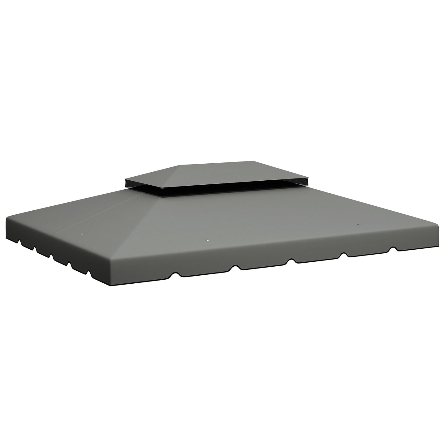 Replacement Canopy for 13 x 10 Gazebo - Light Gray, Double Vented Roof