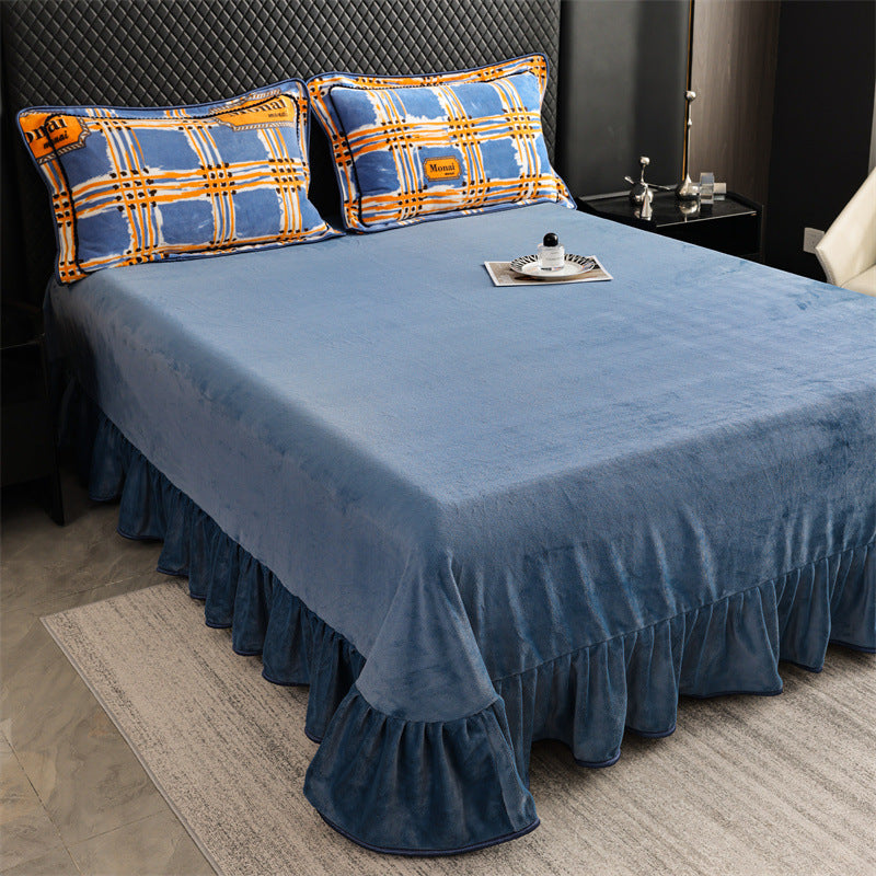 Milk Fiber Bedding Set - Four-Piece Modern Bedroom Linen