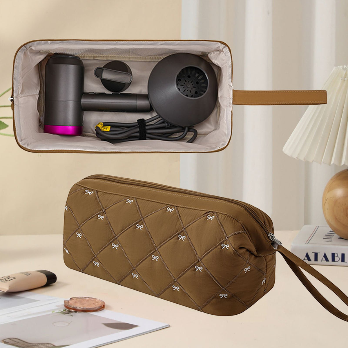 Multi-Function Hair Styling Storage Bag for Curling Irons and Hair Dryers